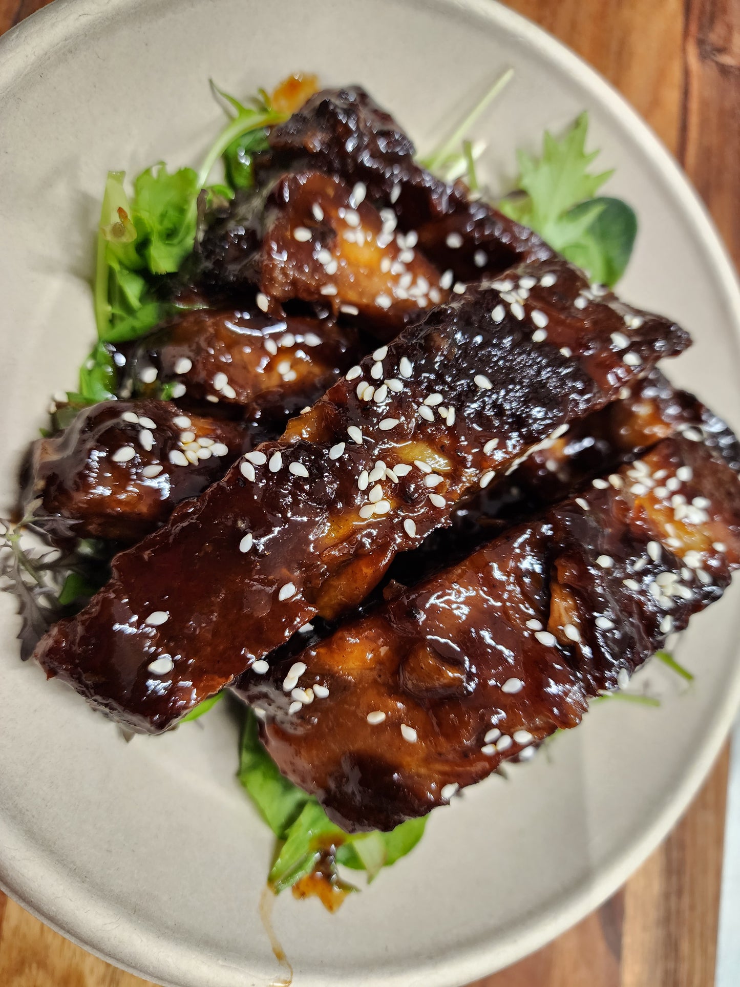 GLAZED PORK RIBS